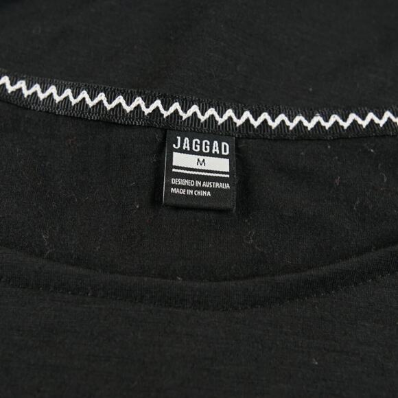 Jaggad Wool Blend Black Cropped Tank Top Womens Sz M - Picture 3 of 5